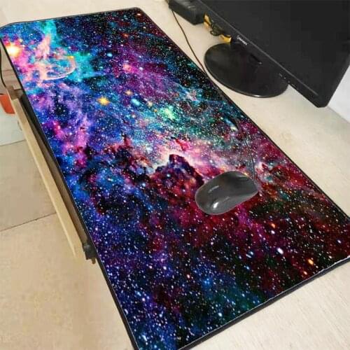 Mairuige Colorful Outer Space Stars Nebulae Space Mouse Pad PC Computer Laptop Large Lock Edge Mousepad for CS GO Dota 2 Lol