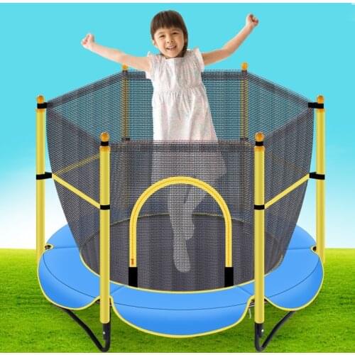 Baby Trampoline Indoor Bouncing Trampoline Small Fitness Jumper Family Baby with Net Trampoline