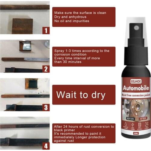 30/100ML Rust Inhibitor Rust Remover Derusting Spray Car Rust-free Conversion Paint Car Anti-rust Remover Dropshipping