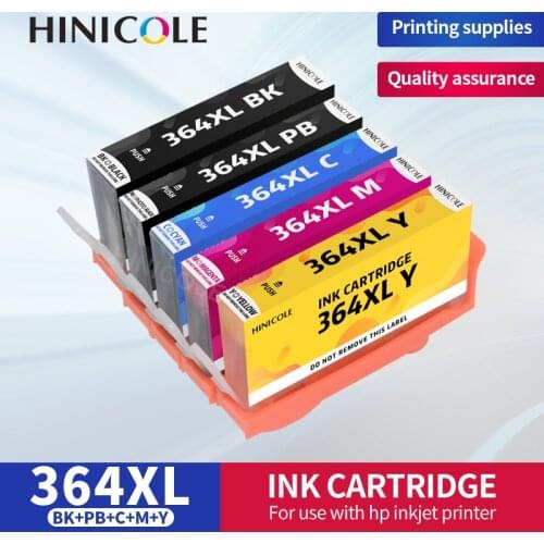 HINICOLE Printer Ink Cartridge for HP364XL For HP 364 XL for HP Photosmart 5510 5515 6510 B010a B109a B209a Deskjet 3070A
