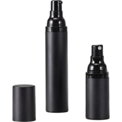20ml frosted black airless bottle frosted black pump lid for serum/lotion/emulsion/foundation/UV essence cosmetic packing