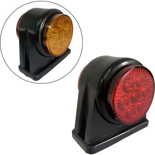 Mik 1pc 14LED Car Truck Trailer LED Side Marker Light Yellow Red Turn Signal Clearance Light Indicator Lamp For Truck