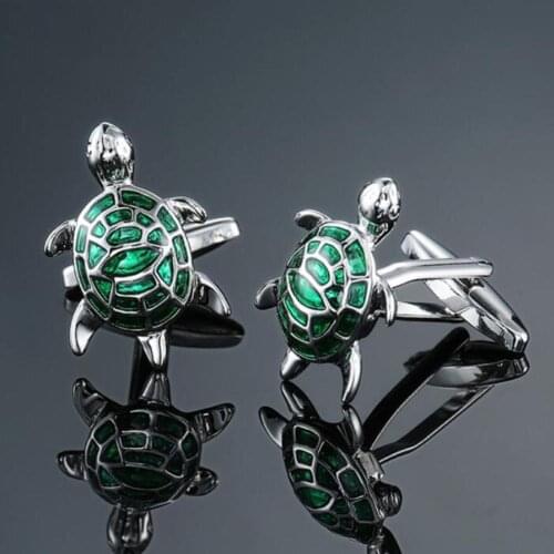 Fashion Women Men Cartoon Alloy Turtle Suit Shirt Sleeve Button Cufflinks Gifts Gold High Quality Luxury Mens Shirt Cufflinks