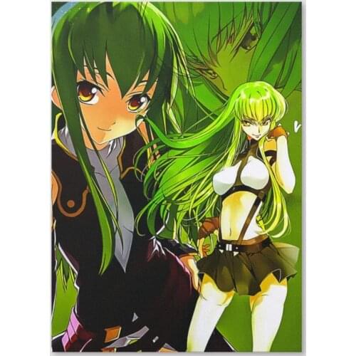 Modular Pictures Home Code Geass Green Sexy Girl Decoration Wall Art Modern Canvas Prints Painting For Bedroom Poster No Frame