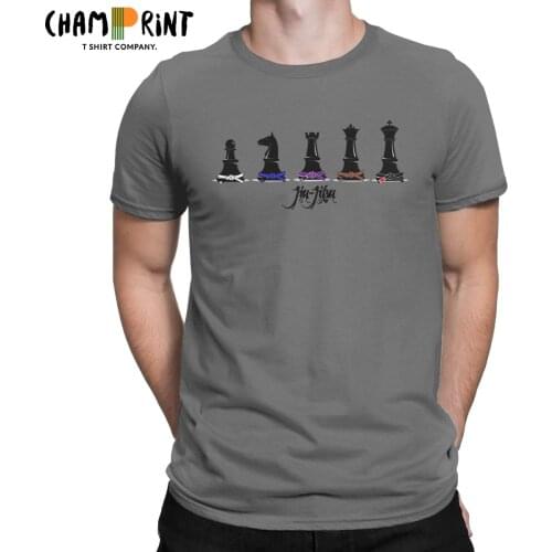 Fashion Human Chess T-Shirt Men Round Collar Cotton T Shirt Short Sleeve Tees Gift Idea Tops
