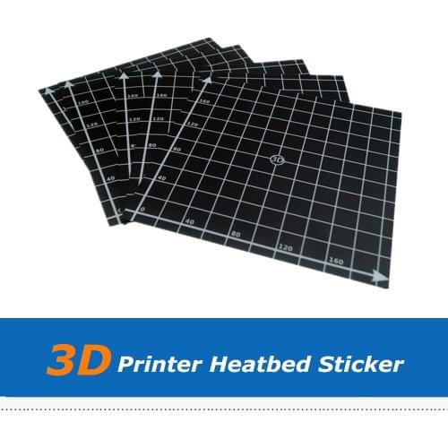 3D Printer Part 5pcs Heat Bed Sticker, Hotbed Sheet For 3D Printer Printing Build Plateform with Size 220*220mm 300*300mm