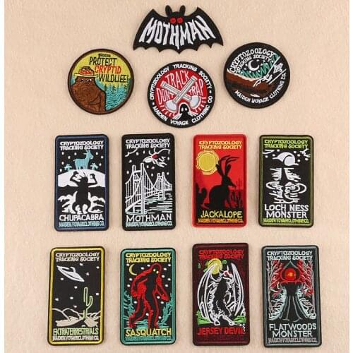 Mysterious Monster Iron On Embroidered Clothes Patch For Clothing Stickers Garment Apparel Accessories