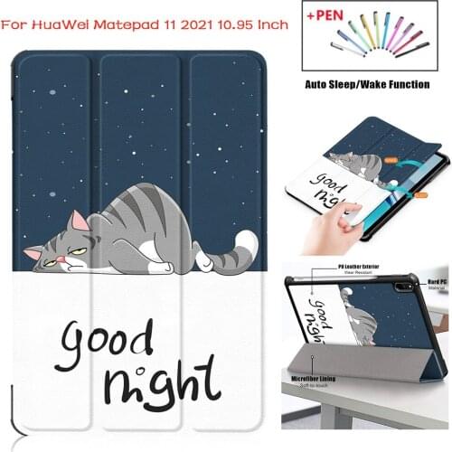 New for Huawei MatePad 11 Case Magnetic Smart Protective Cover for Funda Huawei MatePad 11 Mate Pad (2021) Case10.95 Inch Tablet