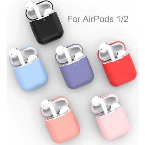 New Silicone Cases for Airpods1/2 case Luxury Protective Earphone Cover Case Air pods Case Shockproof Sleeve