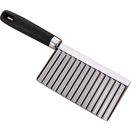 Multifunctional Potato Wavy Edged Knife Stainless Steel Kitchen Gadget Vegetable Fruit Cutting Peeler Cooking Tool Accessories