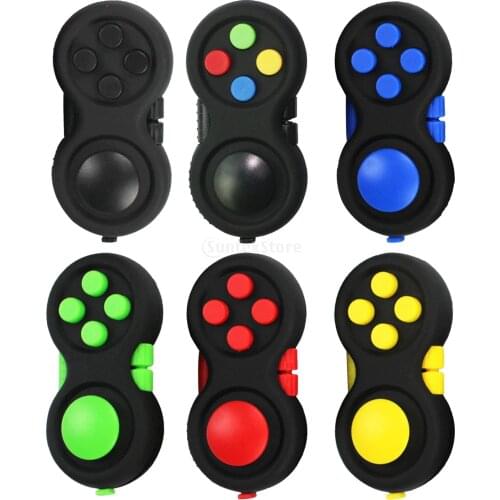 Portable Mini Fidget Pad Stress Relief Hand Toy Controller Design Simple Dimple Keychain ressure Reliever Educational Toy