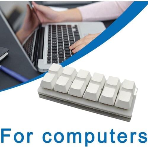Programmeerbare Toetsenbord 12 Toetsen Usb Macro Programmering Voor Toetsenbord DIY Game Custimize Tekening Media Mechanisc W5J9