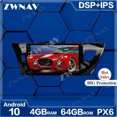 PX6 4+64GB Android 10.0 Car Multimedia Player For Toyota Corolla 2014-2015 GPS Navi Radio navi stereo IPS Touch screen head unit