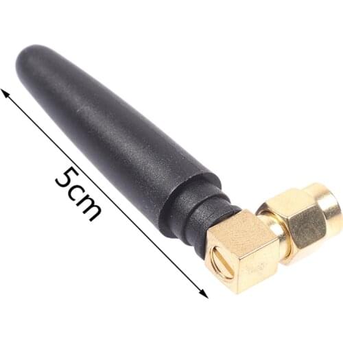 1pc 2.4G wifi bluetooth Radio Antenna 2dbi Gain SMA Male plug connector Right Angle 2.4 g module