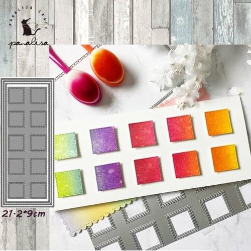Panalisacraft Rectange frame background Metal Cutting Dies And Stamps cut die scrapbooking Album Paper Card Craft Embossing