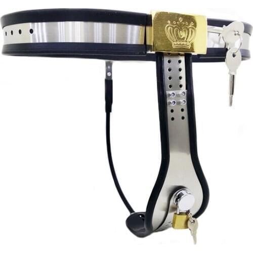 Stainless Steel Silicone Woman Pants Female Chastity Belt BDSM Bondage Metal Chastity Lock Device Cbt Sex Toys For Women