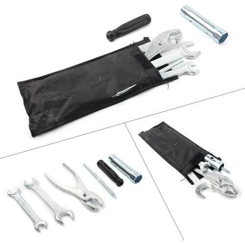 Motor Spark Plug Spanner Wrench Plier Socket Tool Kit With Storage Pocket Repairing Kits