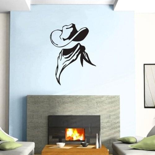 Cowboy Club Sticker Bar Decal Muurstickers Posters Vinyl Wall Decals Pegatina Quadro Parede Decor Mural Cowboy Sticker
