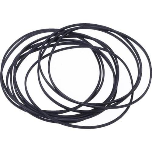 10Pcs Drive Square Belts Rubber DVD Cassette Tape Recorder Turntable Strap 1.2mm