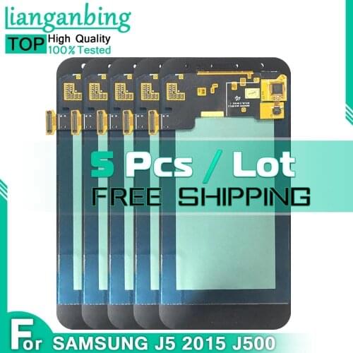 5PCS TFT LCD 5.0'' LCD For SAMSUNG GALAXY J5 2015 LCD J500 J500F J500FN J500H LCD Display Touch Screen Digitizer High Quality