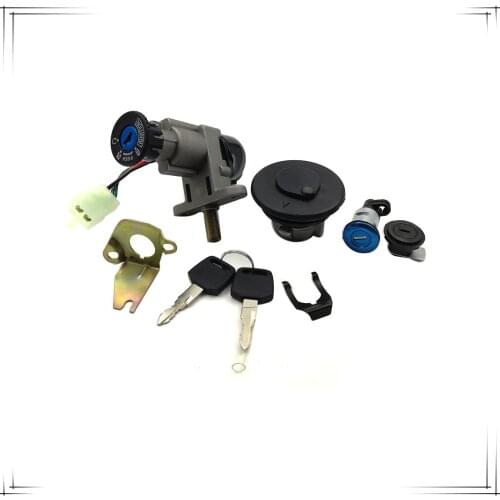 50cc GY6 150cc Ignition Switch Lock Key Fuel Tank Cap Set Chinese Scooter Moped