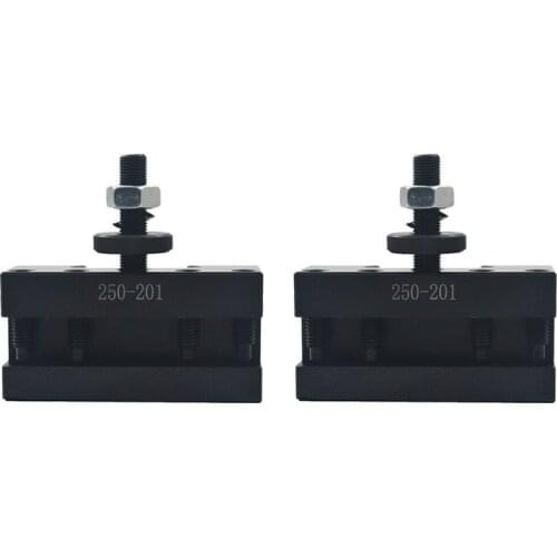 Hot 2Pcs 250-201 Quick Change Tool Holder Turning and Facing Tool Holder for Lathe Cutter Cutting Tool Bits