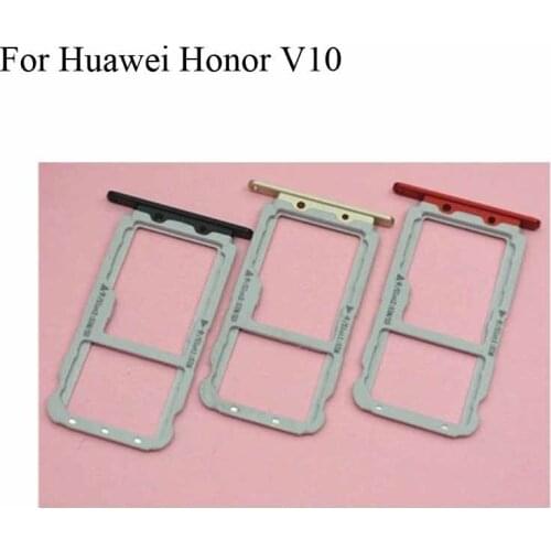 For Huawei Honor V10 V 10 New Original Sim Card Holder Tray Card Slot For Huawei Honor V10 V 10 Sim Card Holder