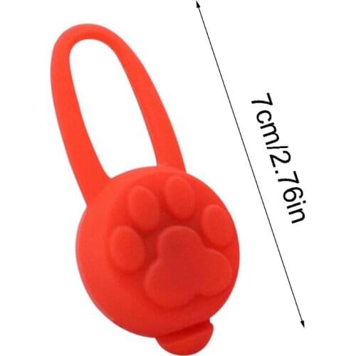 Anti-Lost LED Light Dog Collar Luminous Pendant Silicone Spotlight Flashing Light for Dogs and Cats Outdoors Night Dog