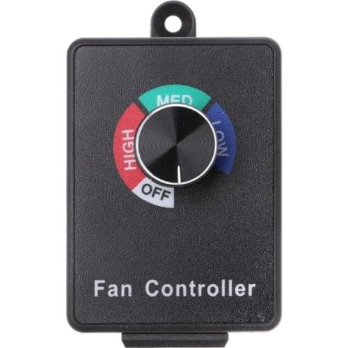 AC 120V 3A Fan Variable Speed Controller Electric Motor Rheostat for Hydroponics Dropshipping