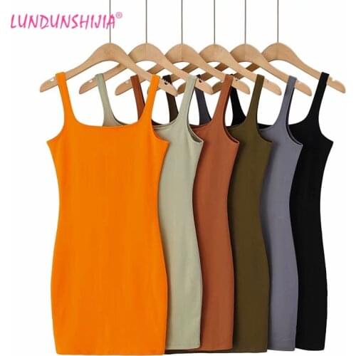 Летние платья без рукавов LUNDUNSHIJIA China At AliExpress