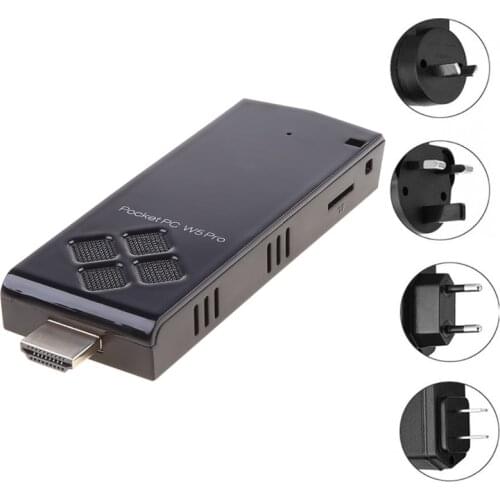 W5 Pro Mini Computer Stick Windowns 10 Mini PC I-ntel A-tom Z8350 2GB DDR 32GB eMMC Support 4K 2.4G/5.8G WiFi CC BT 4.2