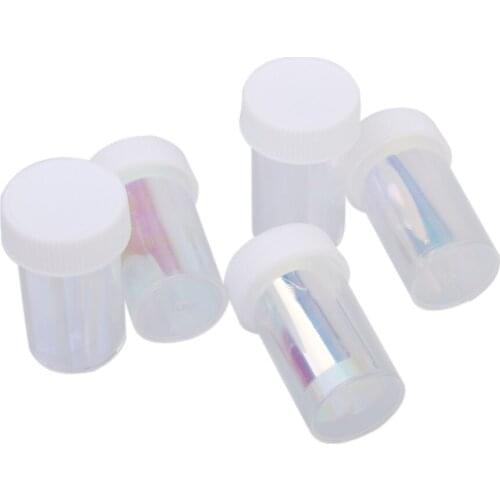 NEW Arrive 5 Rolls Nail Art Transfer Wrap Foil Sticker Glitter Tip Decal Decor DIY Nail decoration Beauty Accesories Hot Sales