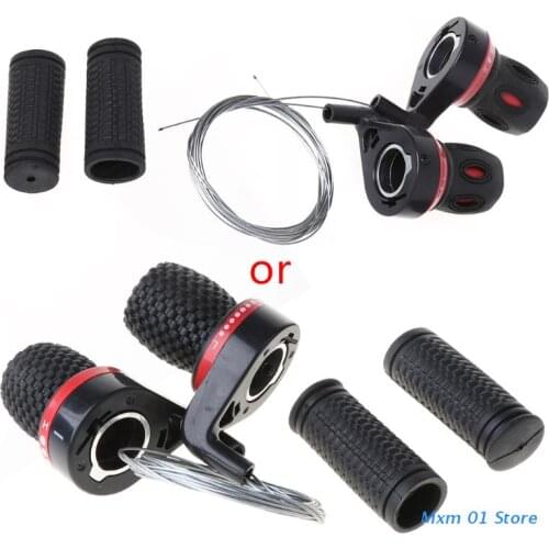 1 Pair Derailleur Grips Bicycle Lever Transmission Twist Grip Speed Change MTB Bike Compatible Cycling Gear Shifter Travel
