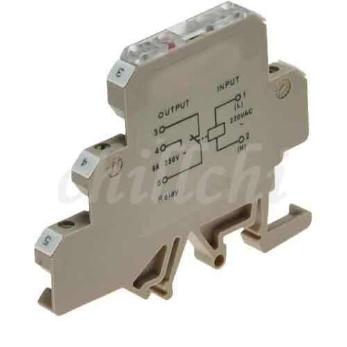 Power delay time relay, ultra-thin rail installation, 12V/24VDC input, 1 conversion output