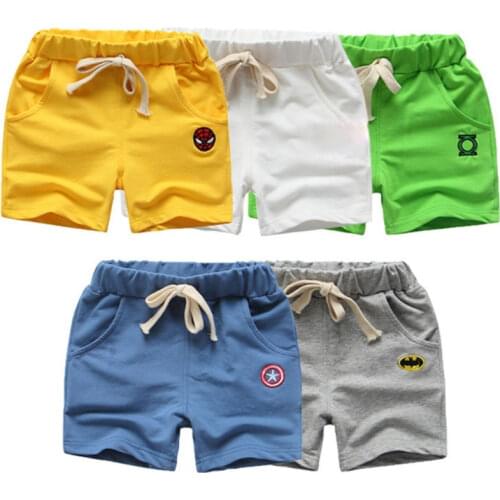 Boys' Shorts Summer Cotton Capris Childrens Shorts Mens and Womens Beach Pants Casual Pants Childrens Wear Kids Shorts