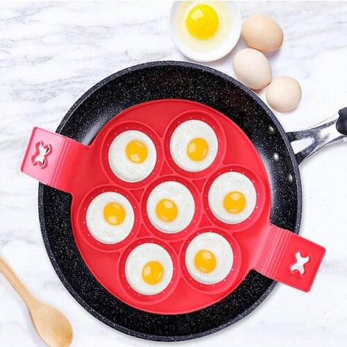 Silicone Pancake Maker Non-stick Egg Cooker Cooking Tools Round Heart Star Egg Silicone Mold Pan Kitchen Gadgets Accessories
