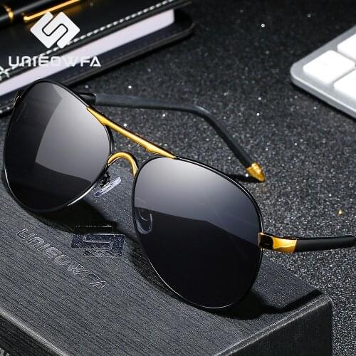 Aviation Polarized Sunglasses Men Photochromism UV400 Sun Glasses For Men Prescription Pilot Polaroid Brand Eyewear Black Alloy