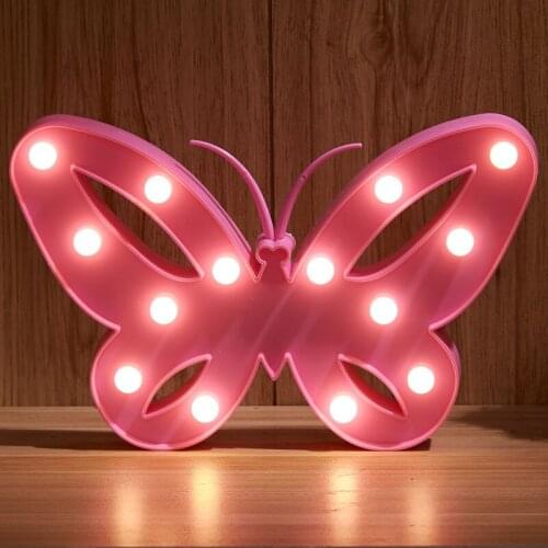 Unicorn Head Night Light LED Home Bedside Lamp Childrens Room Pink Color