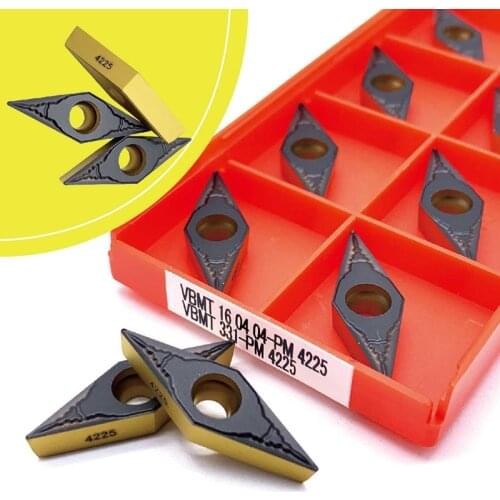 VBMT160408 VBMT160404 PM 4225 High Quality Cermet Grade Carbide Insert CNC Lathe VBMT 160408/160404 PM4225 Cutting Tool