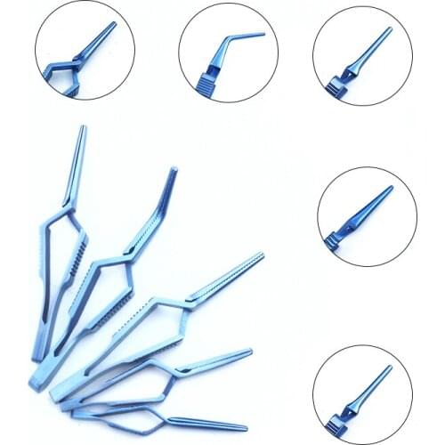 1pcs Straight/Cruved/Angle Jaw Atraumatic Tips Arterial vascular clamping clipper Veterinary Surgical Instruments