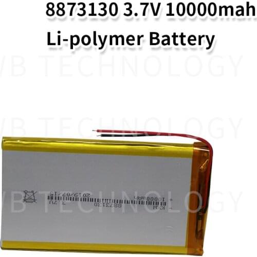 1pc 8573130 3.7V 10000mAh Lithium Polymer LiPo 3.7v 10ah Rechargeable Battery 2a For power bank pad dvd GPS PSP tablet pc laptop