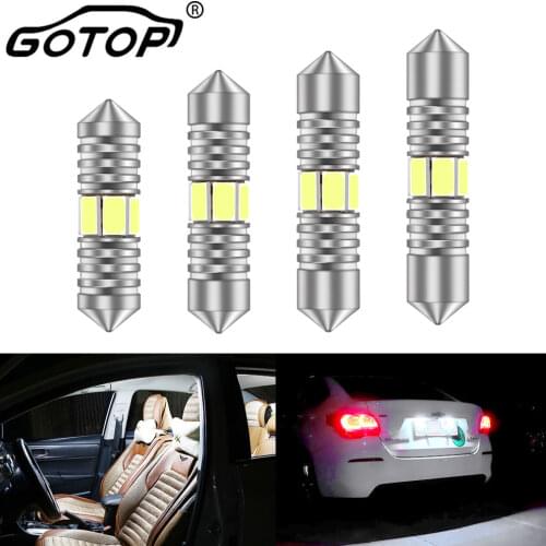 1pcs C5W C10W Festoon Light 31mm 36mm 39mm 41/42mm Car LED 5730 SMD Car Interior Reading Light License Plate Lamp Reading Light