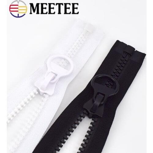 2pcs 60-300cm 8# Resin Zipper Open End Long Zip Closure DIY Sewing Down Jacket Coat Tent Tailor Accessories ZA011