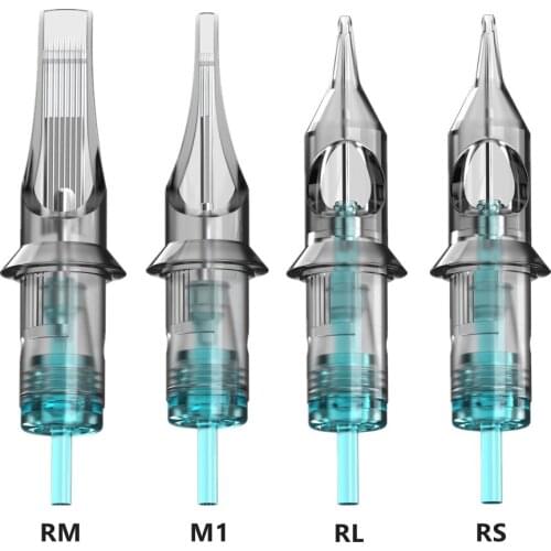 20PCS-Box Tattoo Needle Cartridges RL RS RM M1 Professional Eyebrow Lip Ink Makeup Needles for Tattoo Pen Accessories Supply