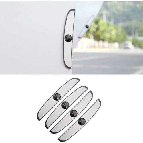 4Pcs Car Door Anti-Collision Strip Anti-Scratch Protector Stickers For Jaguar XEL F-TYPE XFL F-PACE E-PACE I-PACE XF