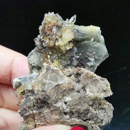 41.3gNatural rare popcorn aluminum fluoride anhydrite crystal healing energy QUARTZ GEM home decoration teaching ornaments