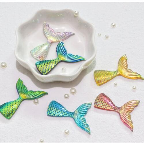 6pcs Mermaid tail flatback Accessories for handbags Rhinestones DIY craft supplies
