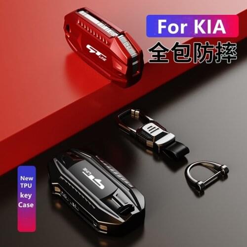 Car TPU Key Case Holder Bag For KIA Sportage Ceed Sorento Cerato Forte KX5 KX-CROSS Forte K2 RIO K3 K5 Opatima Soul 2018 2019
