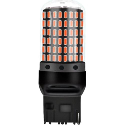 Automobile LED Turn Signal T20 7440 W21W LED Bulbs 3014 144smd Led Lamp For Turn Signal Light Decoding Anti-flicker Turn Signal