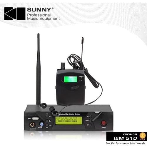 IEM 510 Pro In ear 150M Digital Wireless Monitor System 1Receivers 1Transmitter for stage sound monitoring in ear stage sound